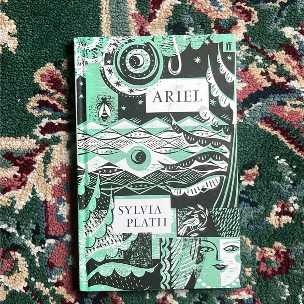 Ariel by Sylvia Plath - Decorative Mint & Black Hardcover